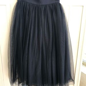 Navy tulle skirt